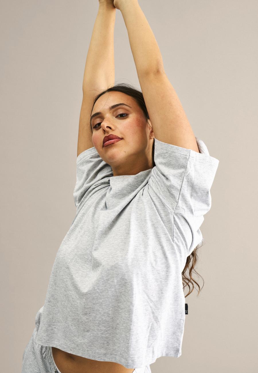 Oversize Tee | Bambusviskose | Grau -JBS of Denmark Women