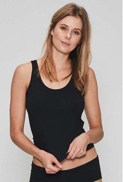 Tanktop | Bambusviskose | Schwarz -JBS of Denmark Women