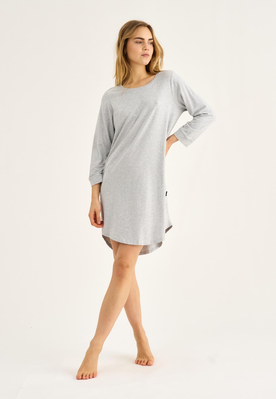 Big Shirt, Langarm | Bambusviskose | Grau -JBS of Denmark Women