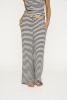 Loungehose, Ripp | Bambusviskose | Blau gestreift -JBS of Denmark Women