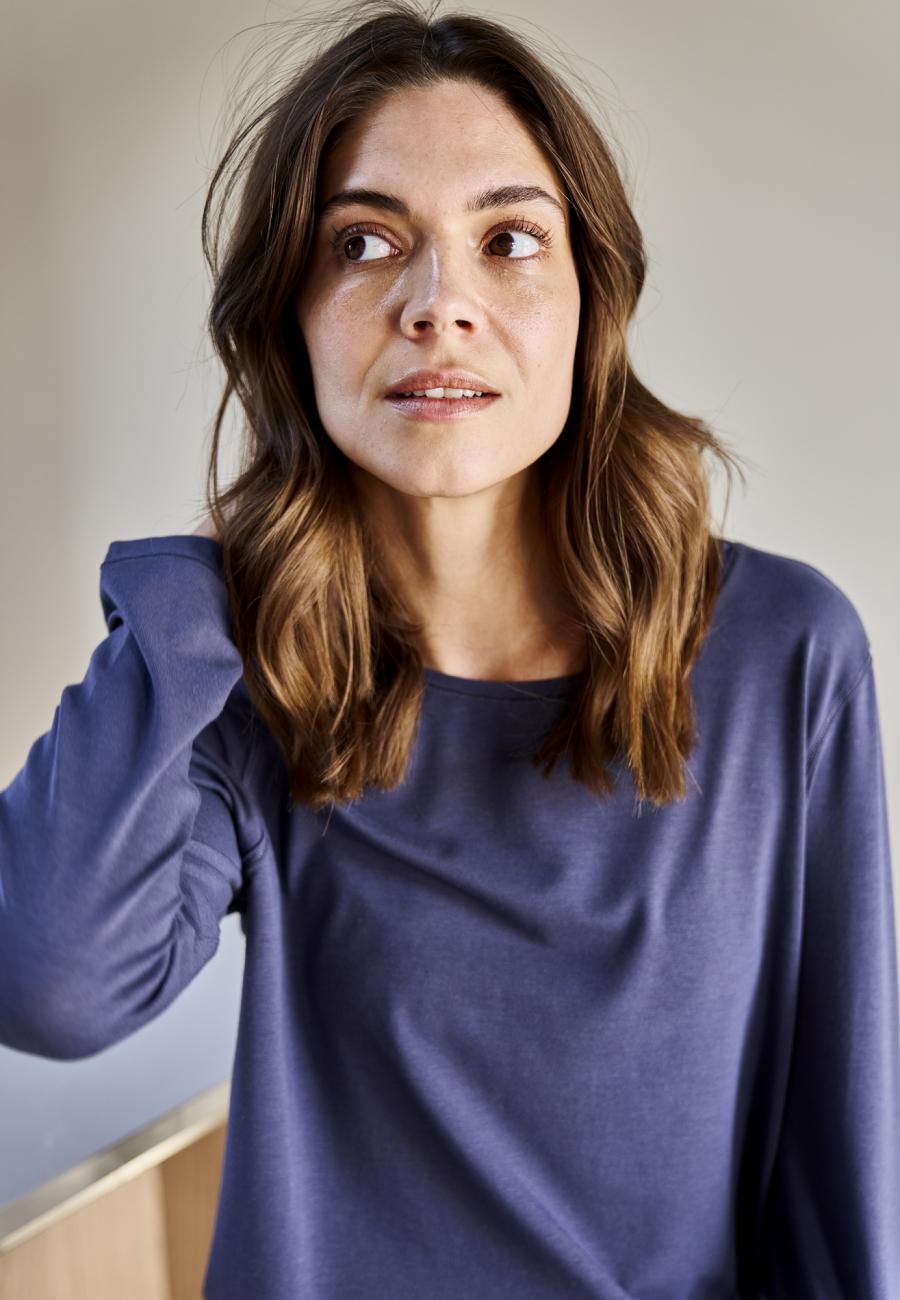Langarm-Shirt | Bio-Bambusviskose | Lavendel -JBS of Denmark Women