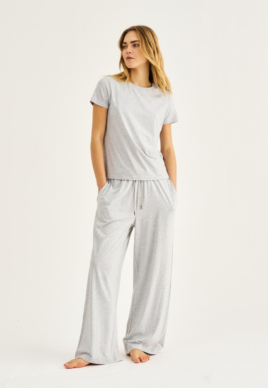 Hose „gerades Bein“ | Bambusviskose | Grau -JBS of Denmark Women