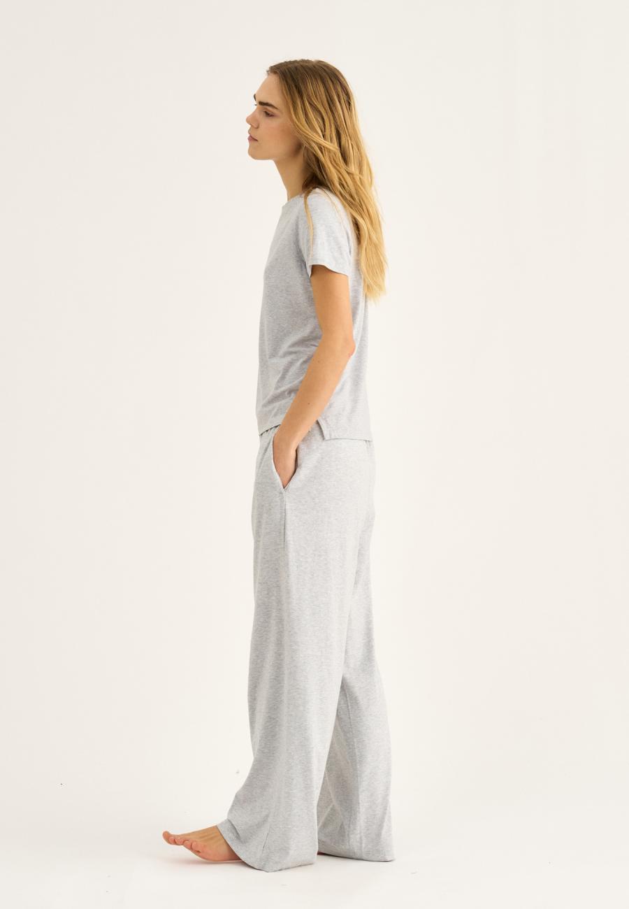 Hose „gerades Bein“ | Bambusviskose | Grau -JBS of Denmark Women