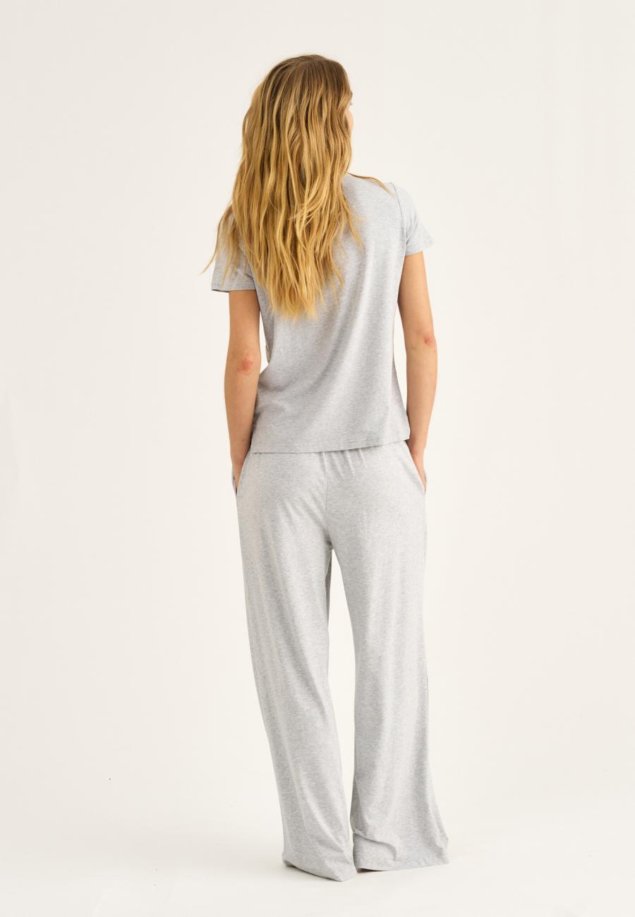 Hose „gerades Bein“ | Bambusviskose | Grau -JBS of Denmark Women