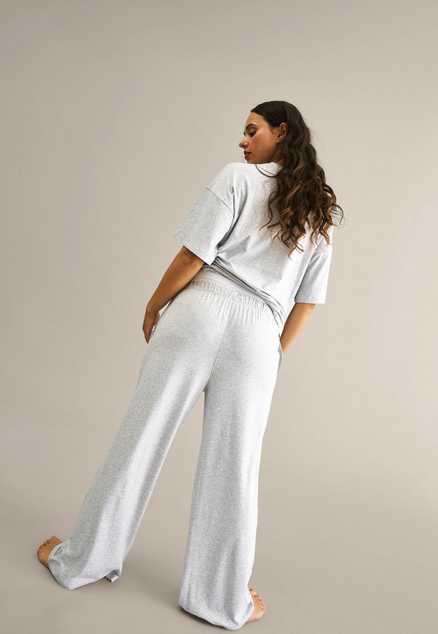 Hose „gerades Bein“ | Bambusviskose | Grau -JBS of Denmark Women