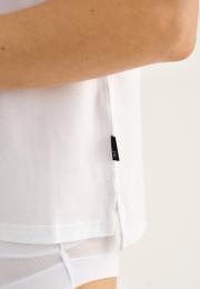 T-Shirt, V-Ausschnitt | Bambusviskose | Weiß -JBS of Denmark Women