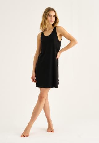 Jersey-Kleid, Bambusviskose, Schwarz Jersey-Kleid, Bambusviskose, Schwarz