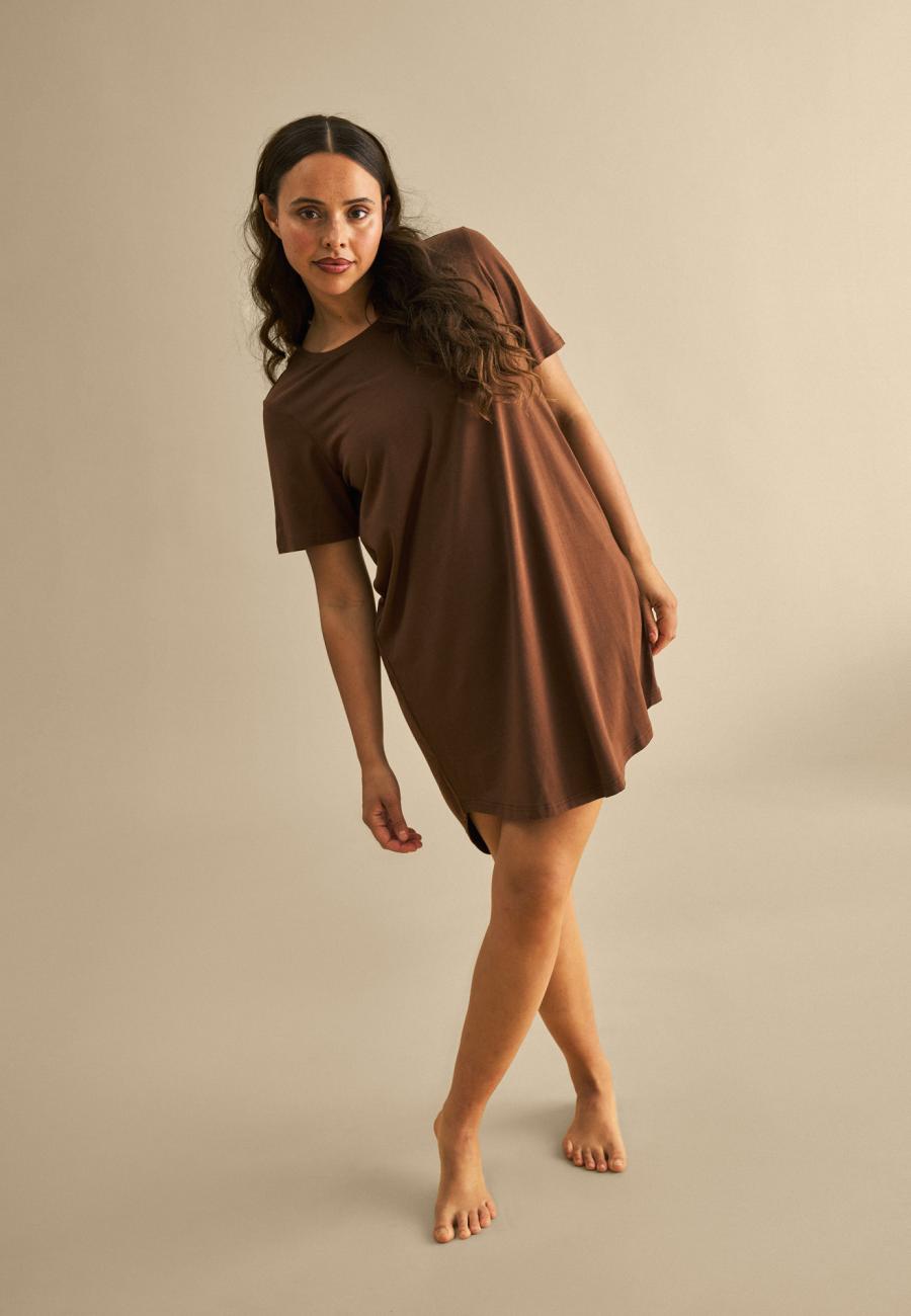 Big Shirt | Bambusviskose | Braun -JBS of Denmark Women