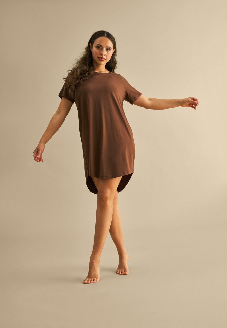 Big Shirt | Bambusviskose | Braun -JBS of Denmark Women