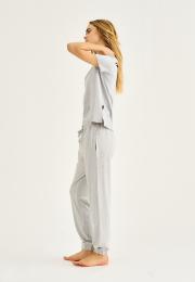 Jogginghose | Bambus-Viskose | hellgrau melange -JBS of Denmark Women