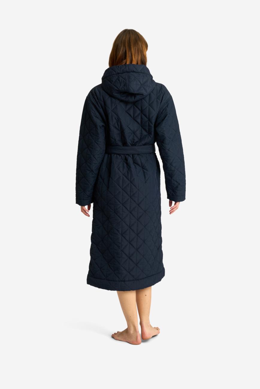 Bademantel, Fleece, Polyester, navy