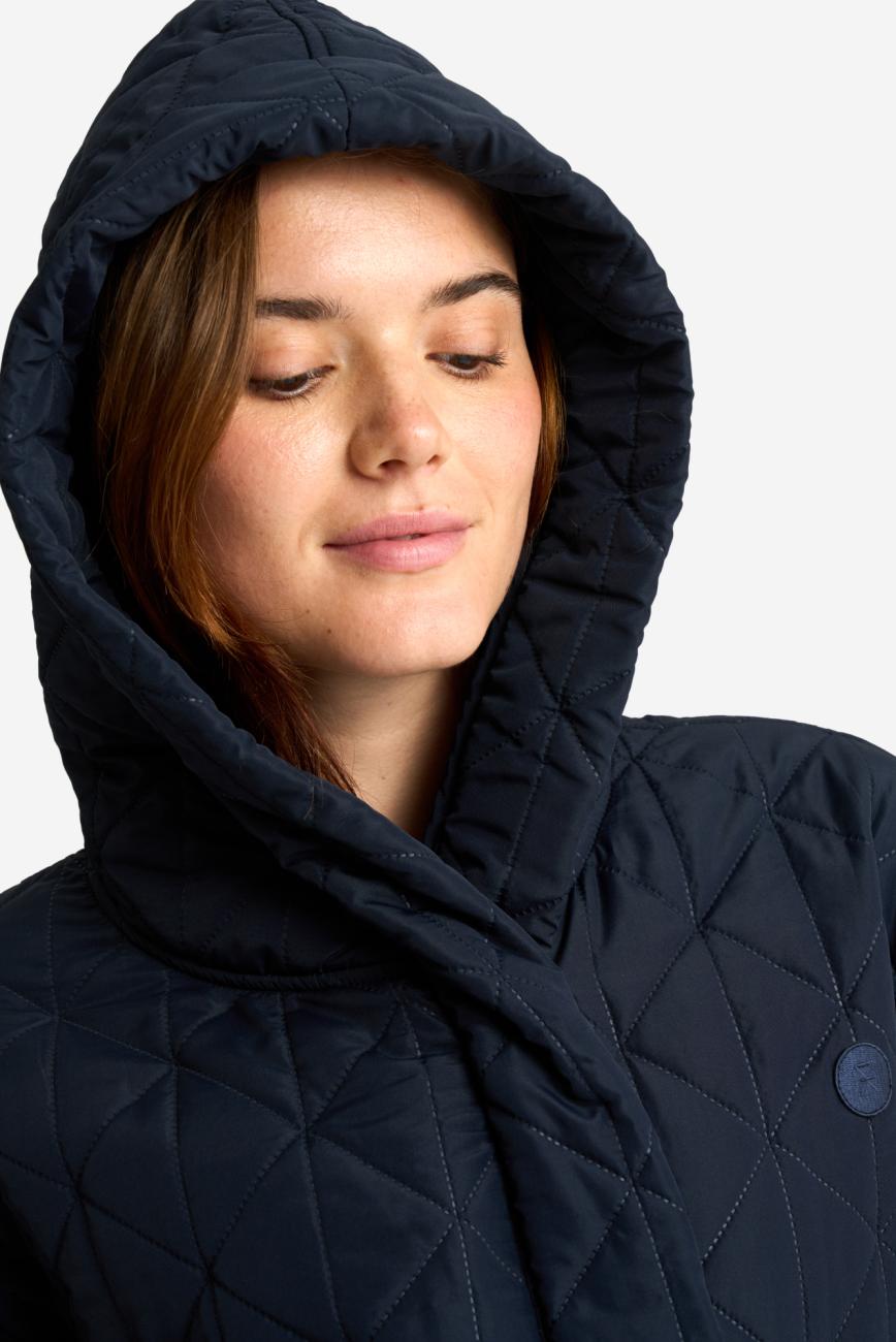 Bademantel, Fleece, Polyester, navy