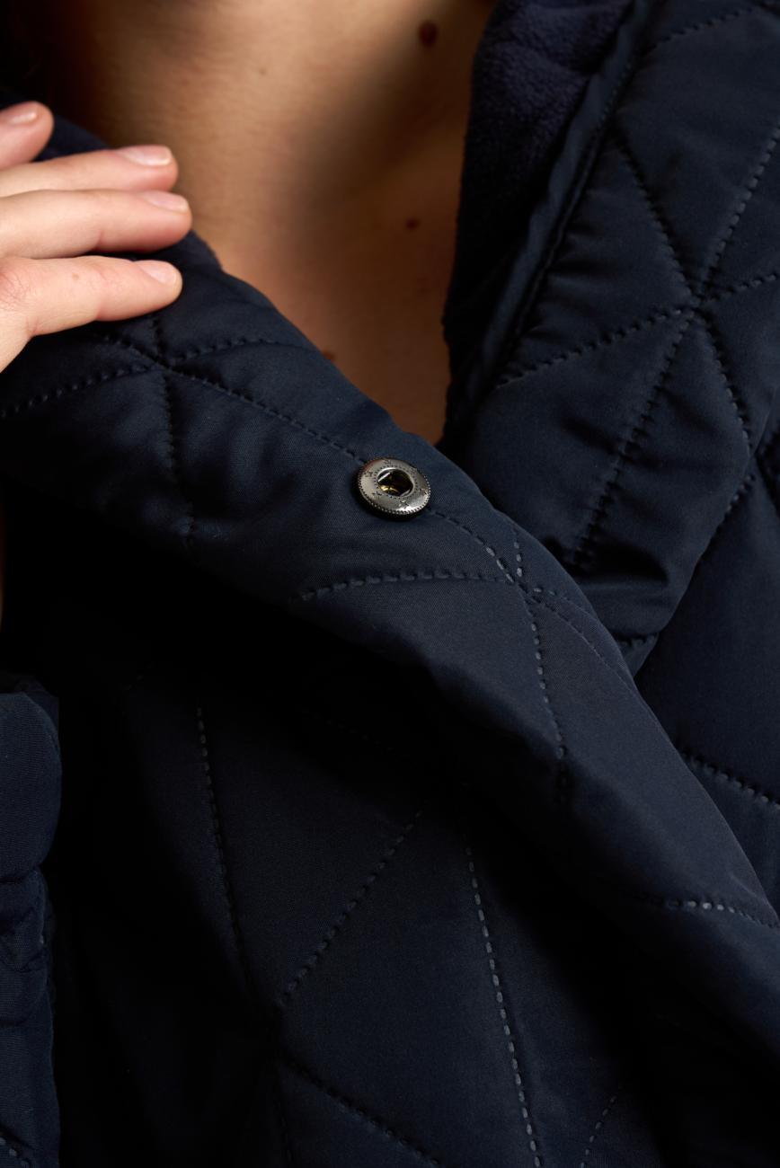 Bademantel, Fleece, Polyester, navy