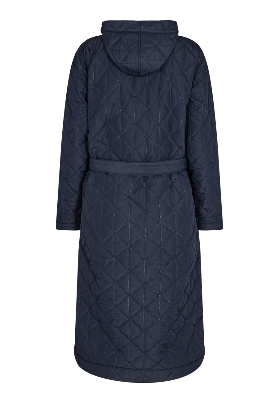 Bademantel, Fleece, Polyester, navy