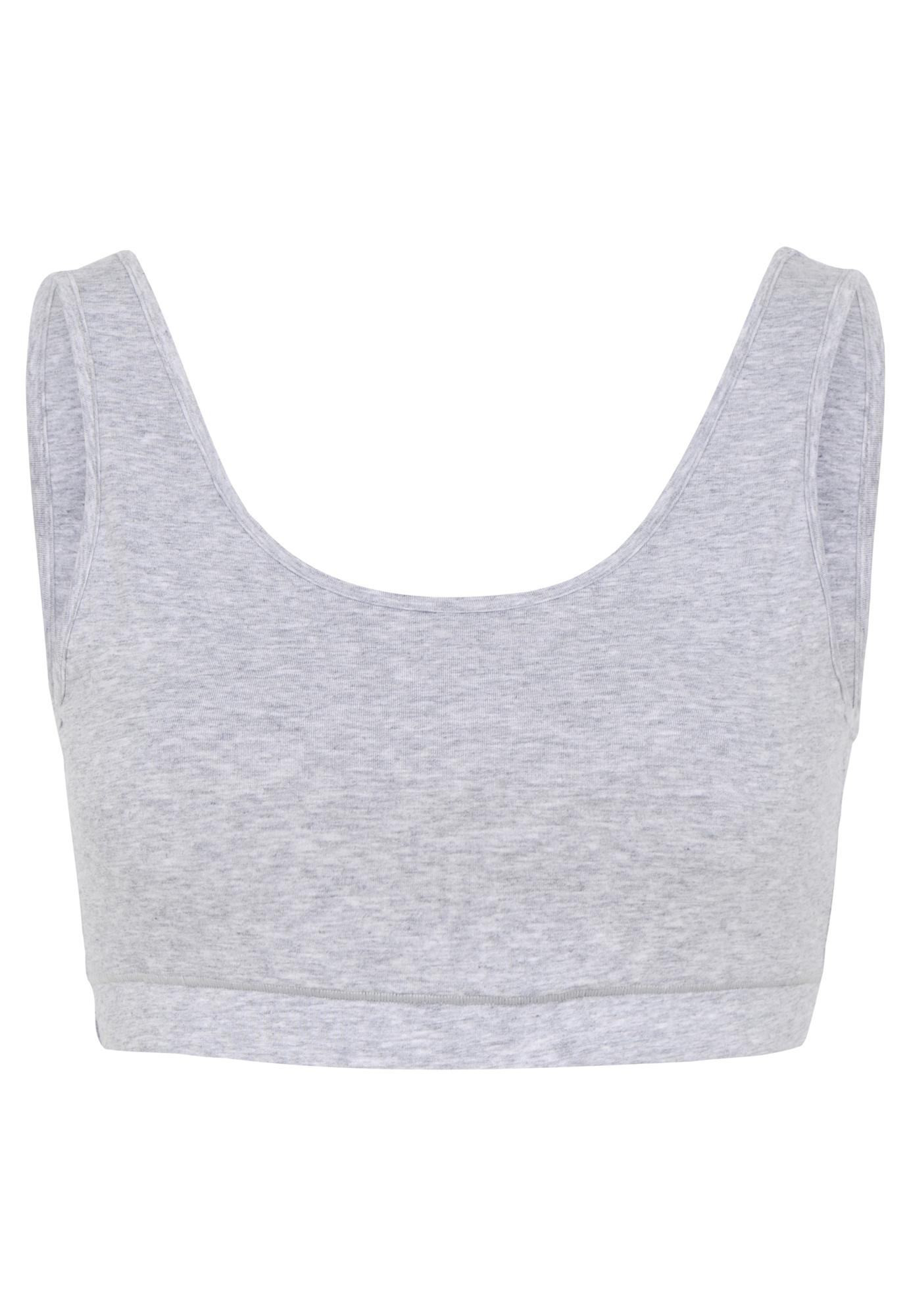 Bustier, Bambus-Viskose, hellgrau melange