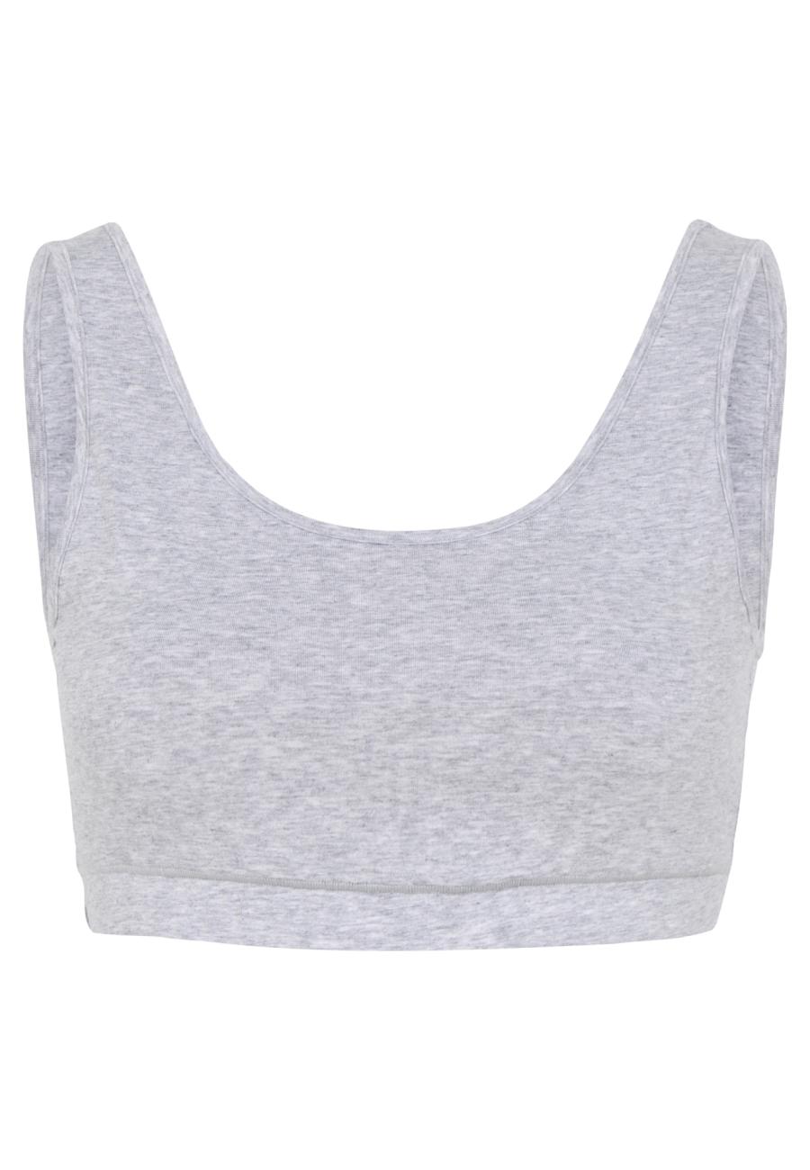 Bustier, Bambus-Viskose, hellgrau melange