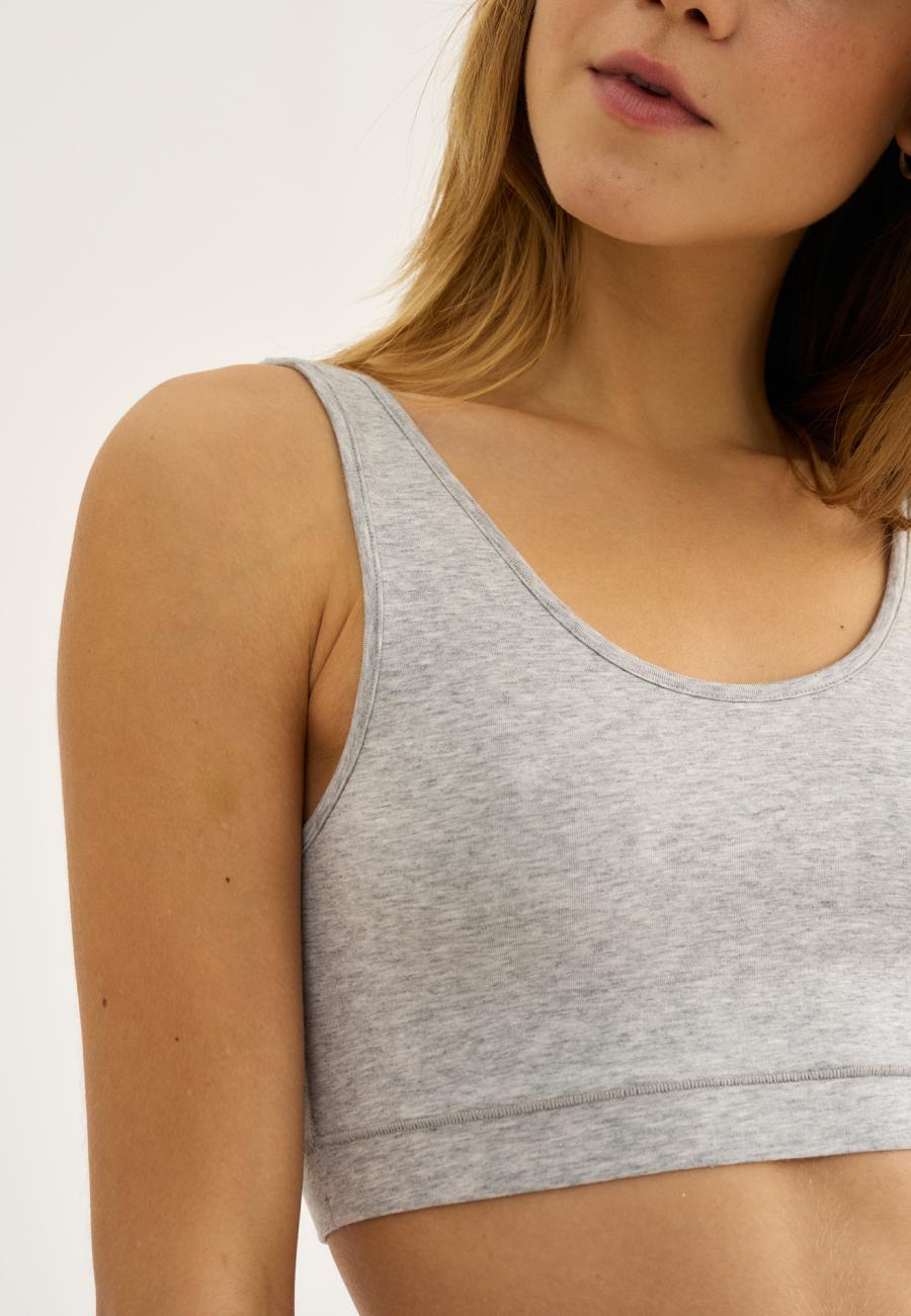 Bustier | Bambus-Viskose | hellgrau melange -JBS of Denmark Women
