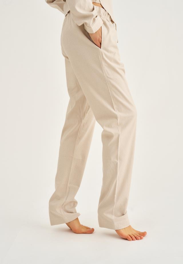 Pyjamahose | Bambus-Viskose | sand gestreift -JBS of Denmark Women