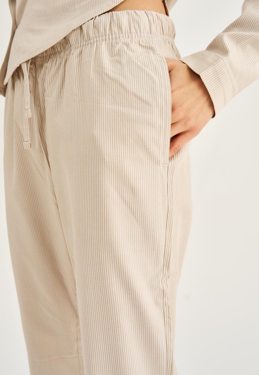 Pyjamahose | Bambus-Viskose | sand gestreift -JBS of Denmark Women