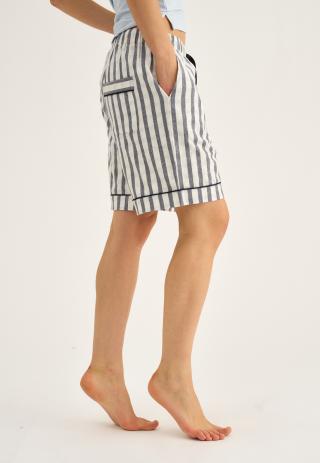 Pyjamashorts, Flanell, 100% Bio-Baumwolle, grau kariert Pyjamashorts, Flanell, 100% Bio-Baumwolle, grau kariert