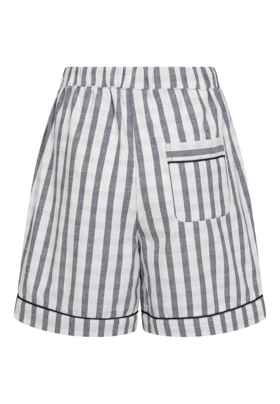 Pyjamashorts, Flanell, 100% Bio-Baumwolle, grau kariert