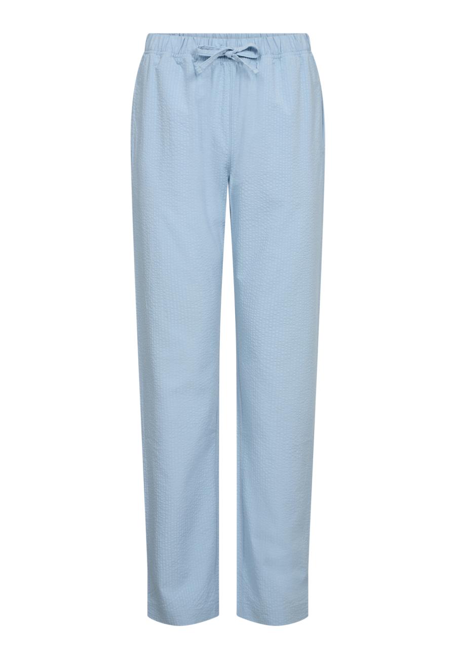 Pyjamahose, Seersucker, Bambus-Viskose, blau