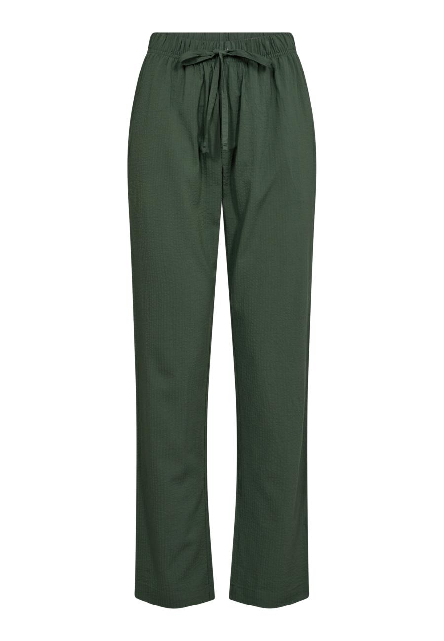 Pyjamahose, Seersucker | Bambus-Viskose | grün -JBS of Denmark Women