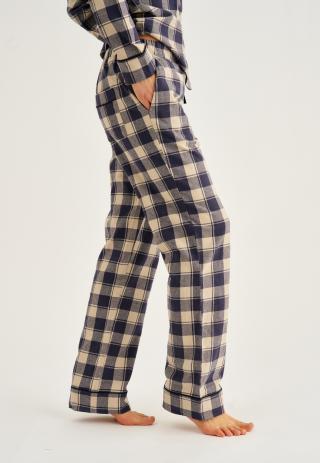 Pyjamahose, Flanell | 100% Bio-Baumwolle | blau kariert -JBS of Denmark Women Pyjamahose, Flanell | 100% Bio-Baumwolle | blau kariert -JBS of Denmark Women