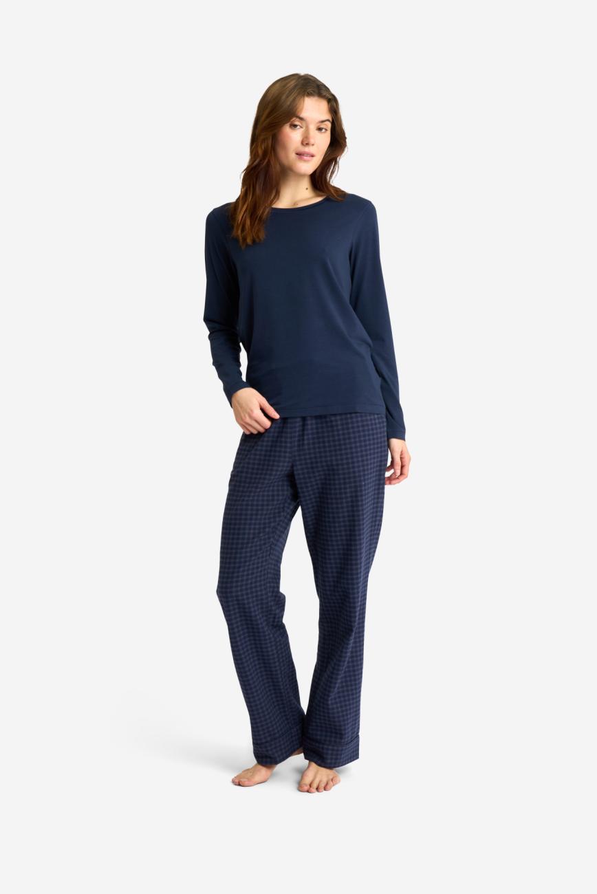 Langarm-Shirt | Bambusviskose | Navy -JBS of Denmark Women