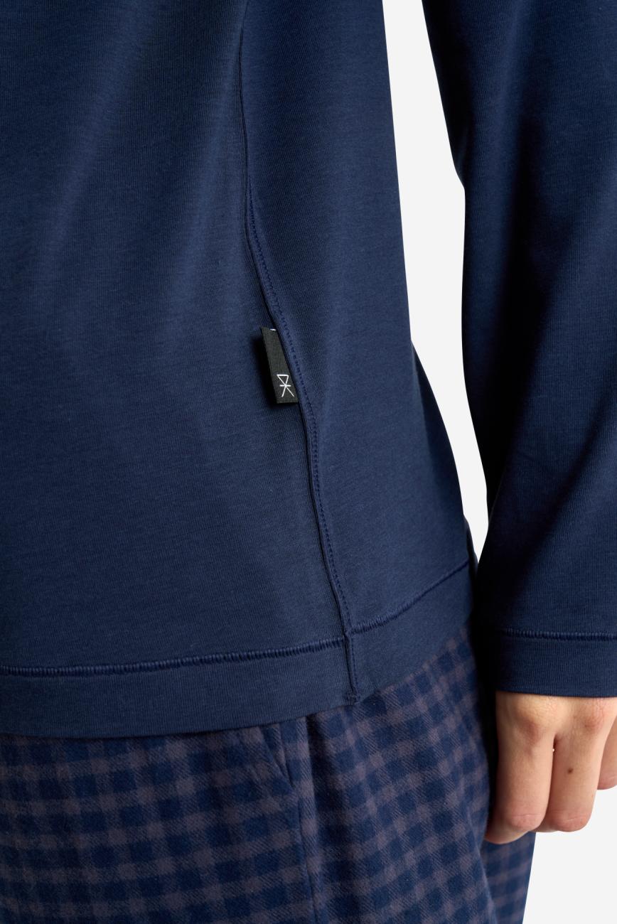 Langarm-Shirt | Bambusviskose | Navy -JBS of Denmark Women