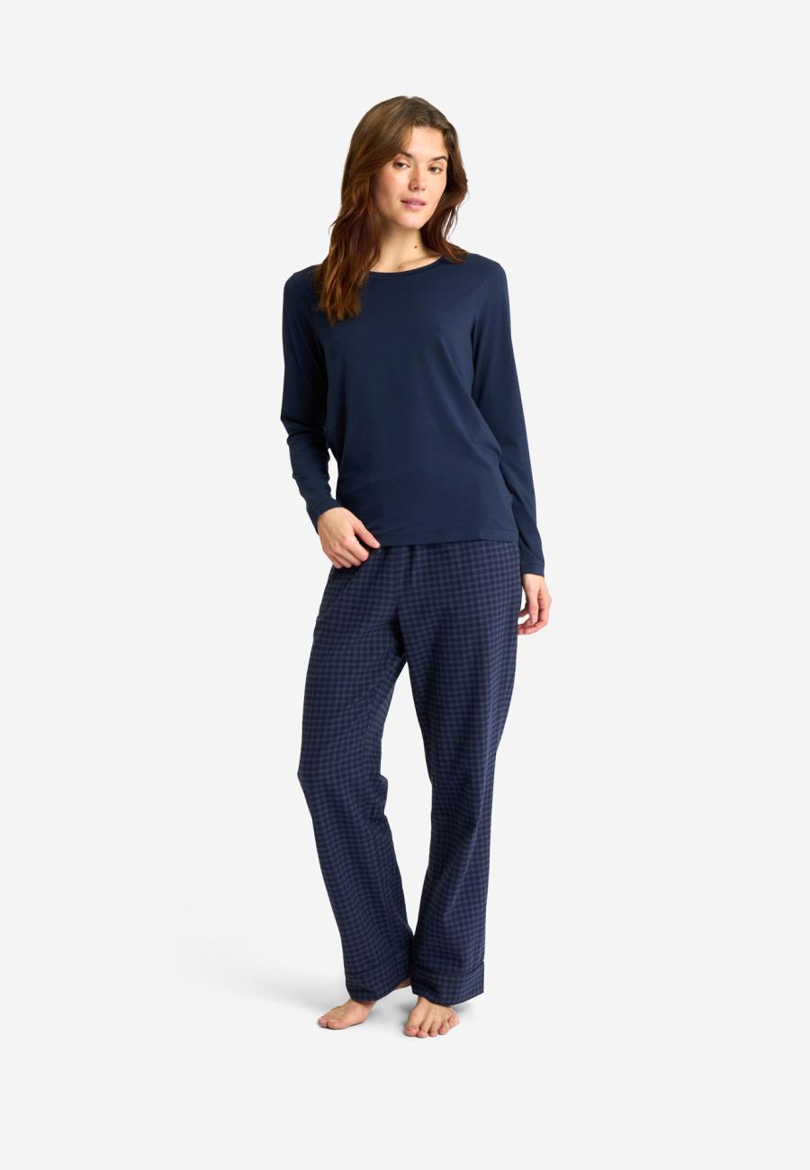 Langarm-Shirt | Bambusviskose | Navy -JBS of Denmark Women