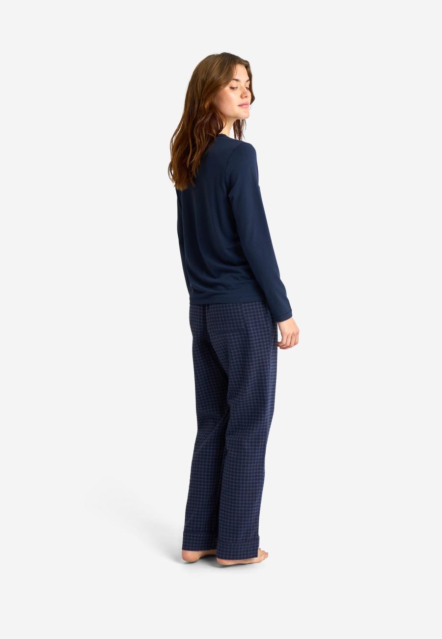 Langarm-Shirt | Bambusviskose | Navy -JBS of Denmark Women