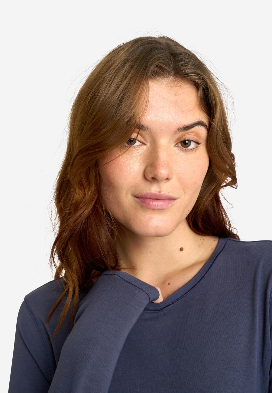 Langarm-Shirt | Bio-Bambusviskose | Lavendel -JBS of Denmark Women