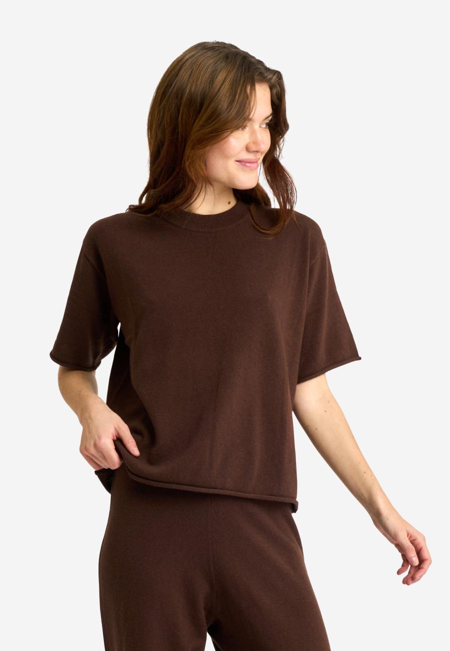 T-Shirt | 100 % Merinowolle | Braun -JBS of Denmark Women