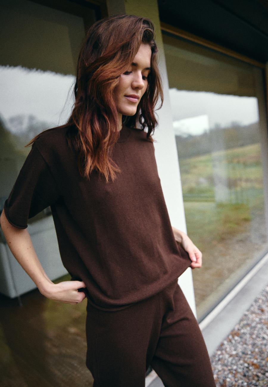 T-Shirt | 100 % Merinowolle | Braun -JBS of Denmark Women