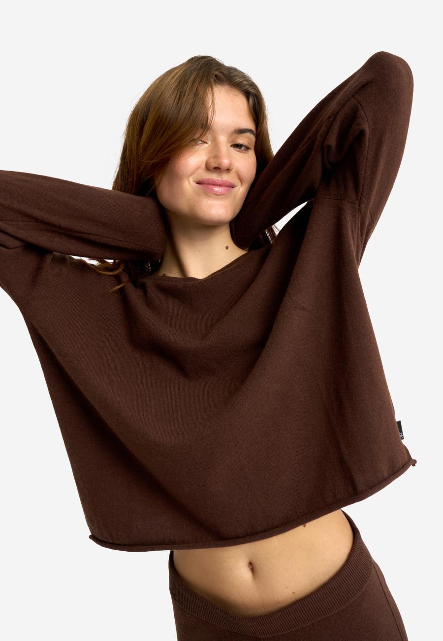 Strickpullover | 100% Merinowolle | Braun -JBS of Denmark Women