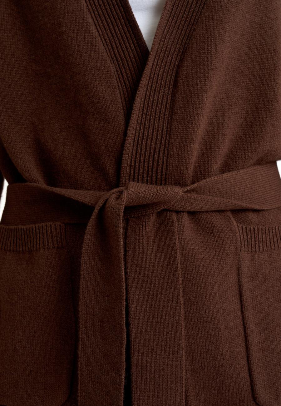 Cardigan | 100 % Merinowolle | Braun -JBS of Denmark Women