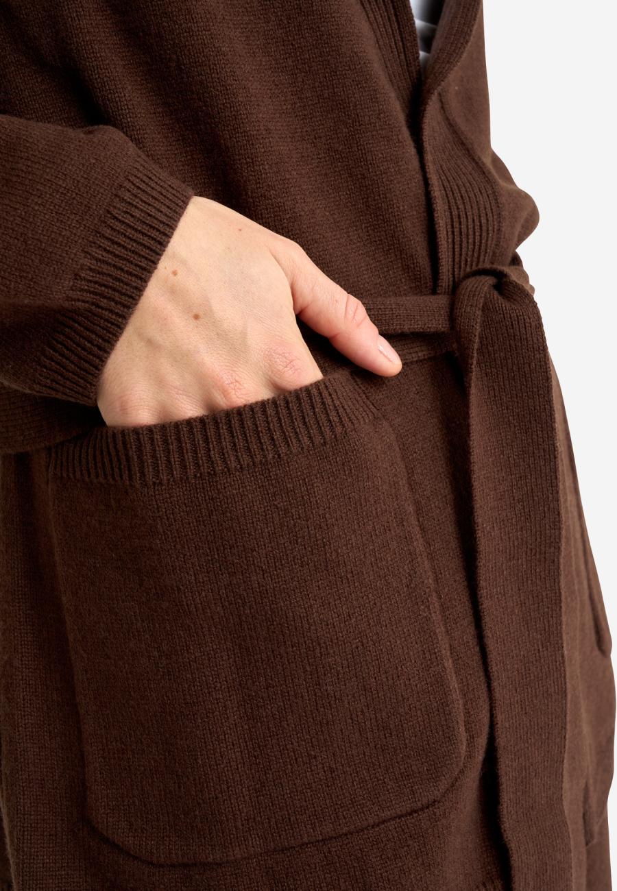Cardigan | 100 % Merinowolle | Braun -JBS of Denmark Women