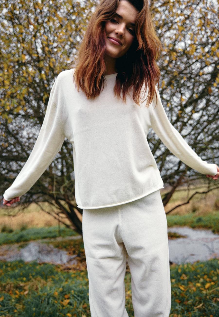 Strickpullover | 100 % Merinowolle | Ivory -JBS of Denmark Women