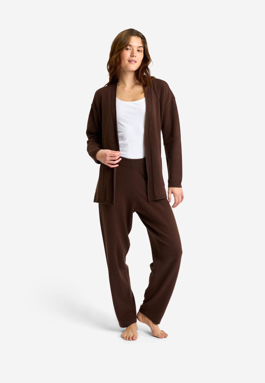 Cardigan | 100 % Merinowolle | Braun -JBS of Denmark Women