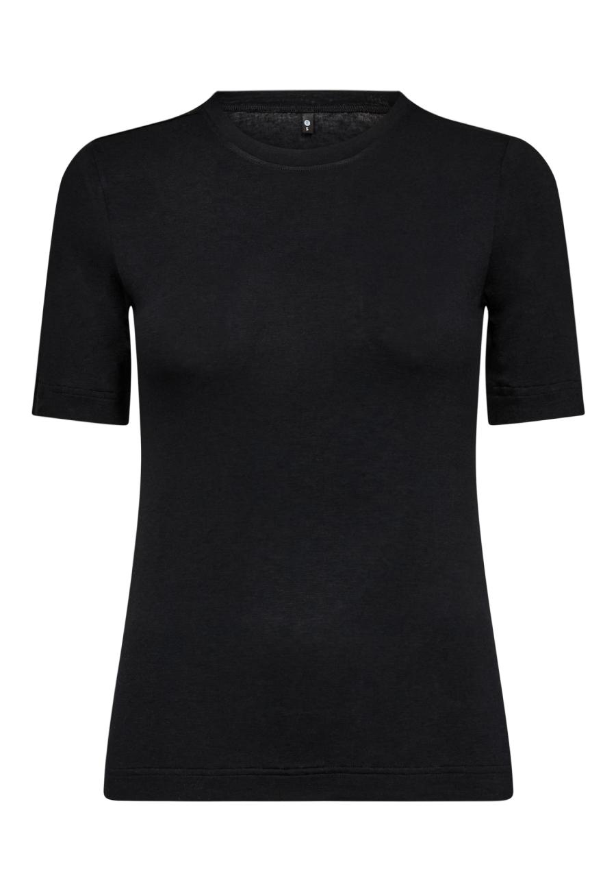 Cashmere-Mix T-Shirt | Bambusviskose | Schwarz -JBS of Denmark Women