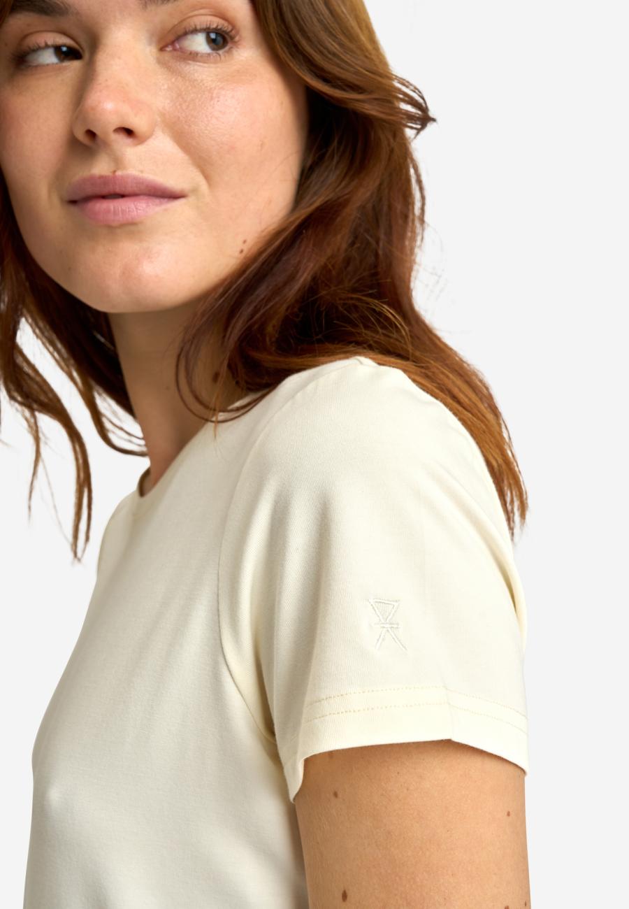 T-Shirt | Bambusviskose | Elfenbein -JBS of Denmark Women