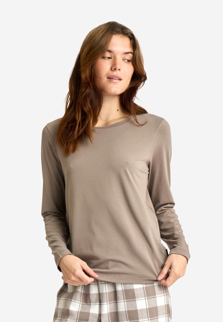 Langarmshirt | Bambusviskose | Elfenbein -JBS of Denmark Women
