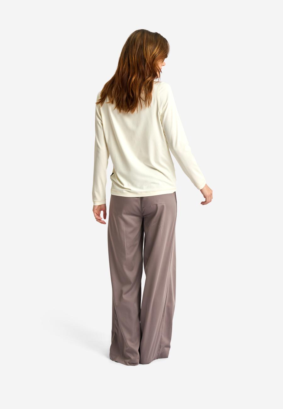 Langarm-T-Shirt | Bambusviskose | Elfenbein -JBS of Denmark Women