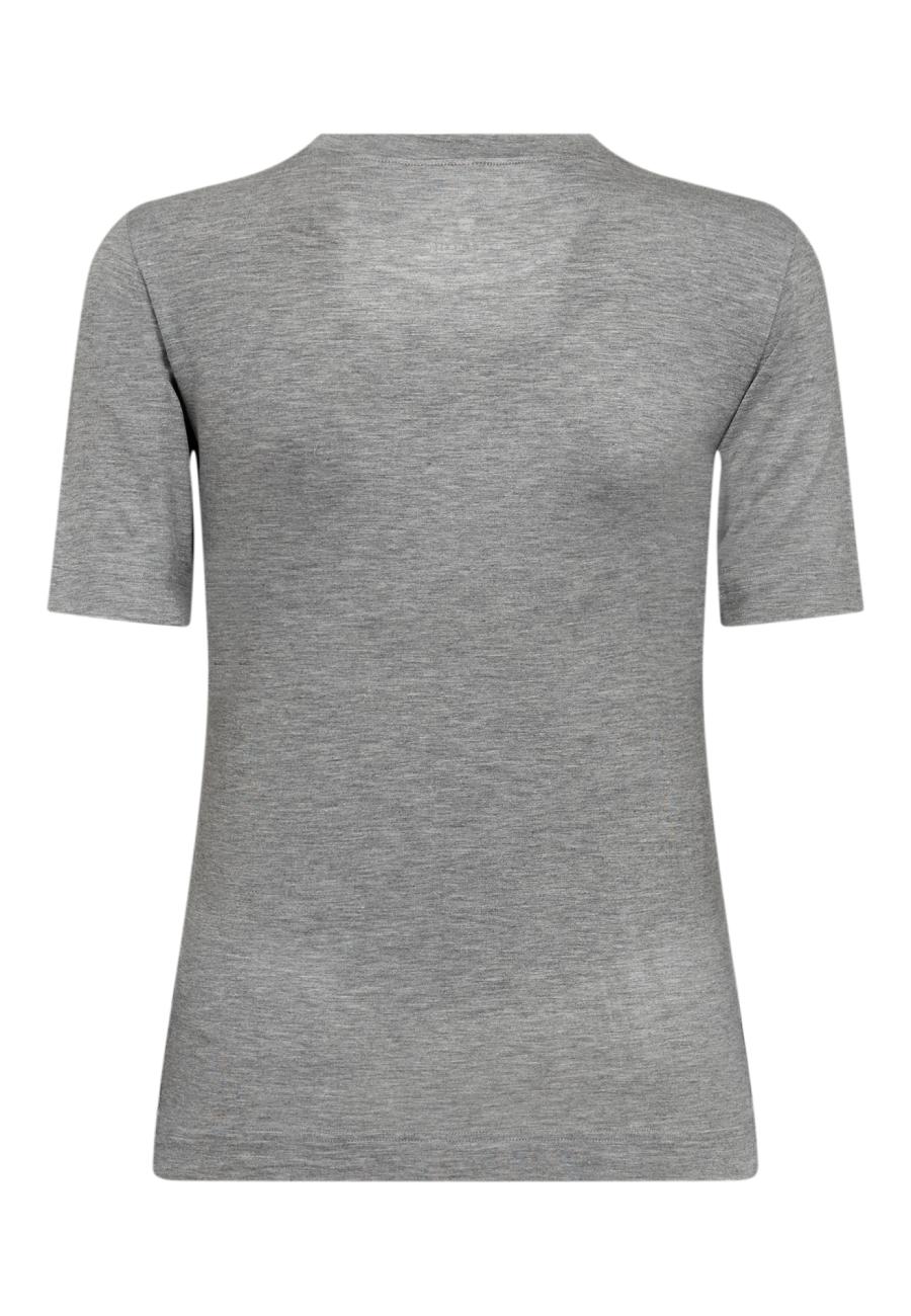 Kaschmir-Mix T-Shirt | Bambusviskose | Grau -JBS of Denmark Women