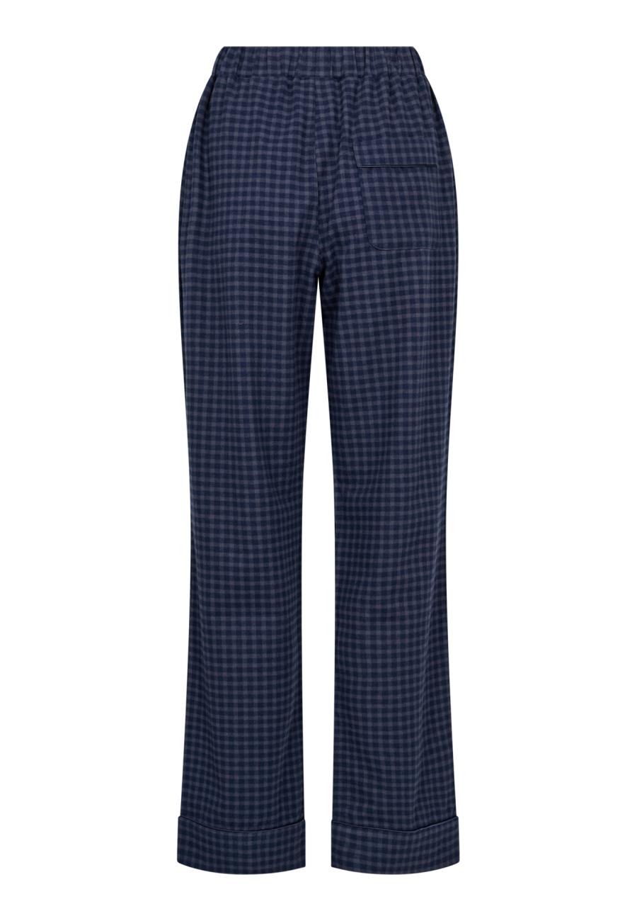 Pyjamahosen | 100 % Bio-Baumwolle | Navy kariert -JBS of Denmark Women