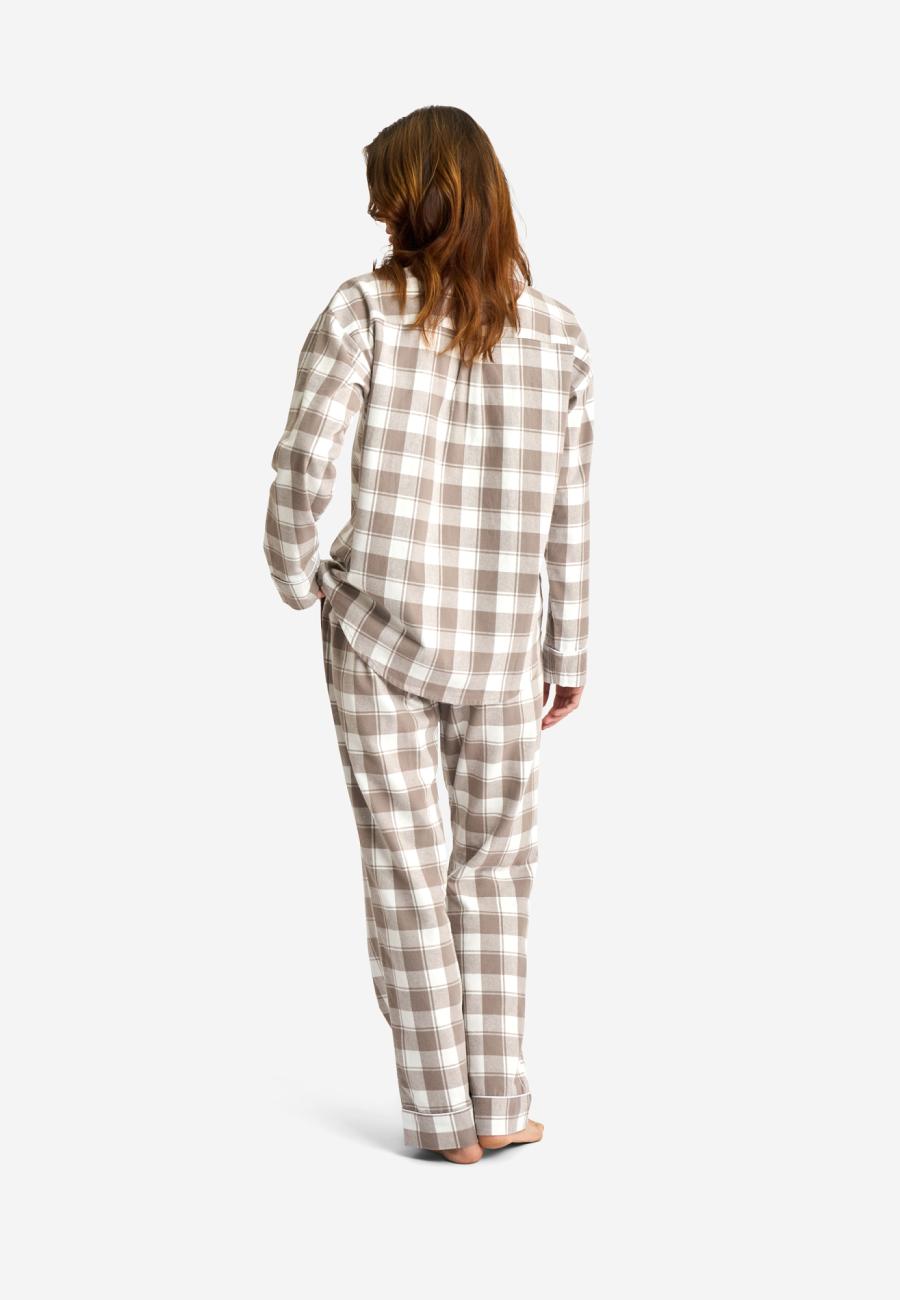 Pyjamahosen | 100 % Biobaumwolle | Sand kariert -JBS of Denmark Women