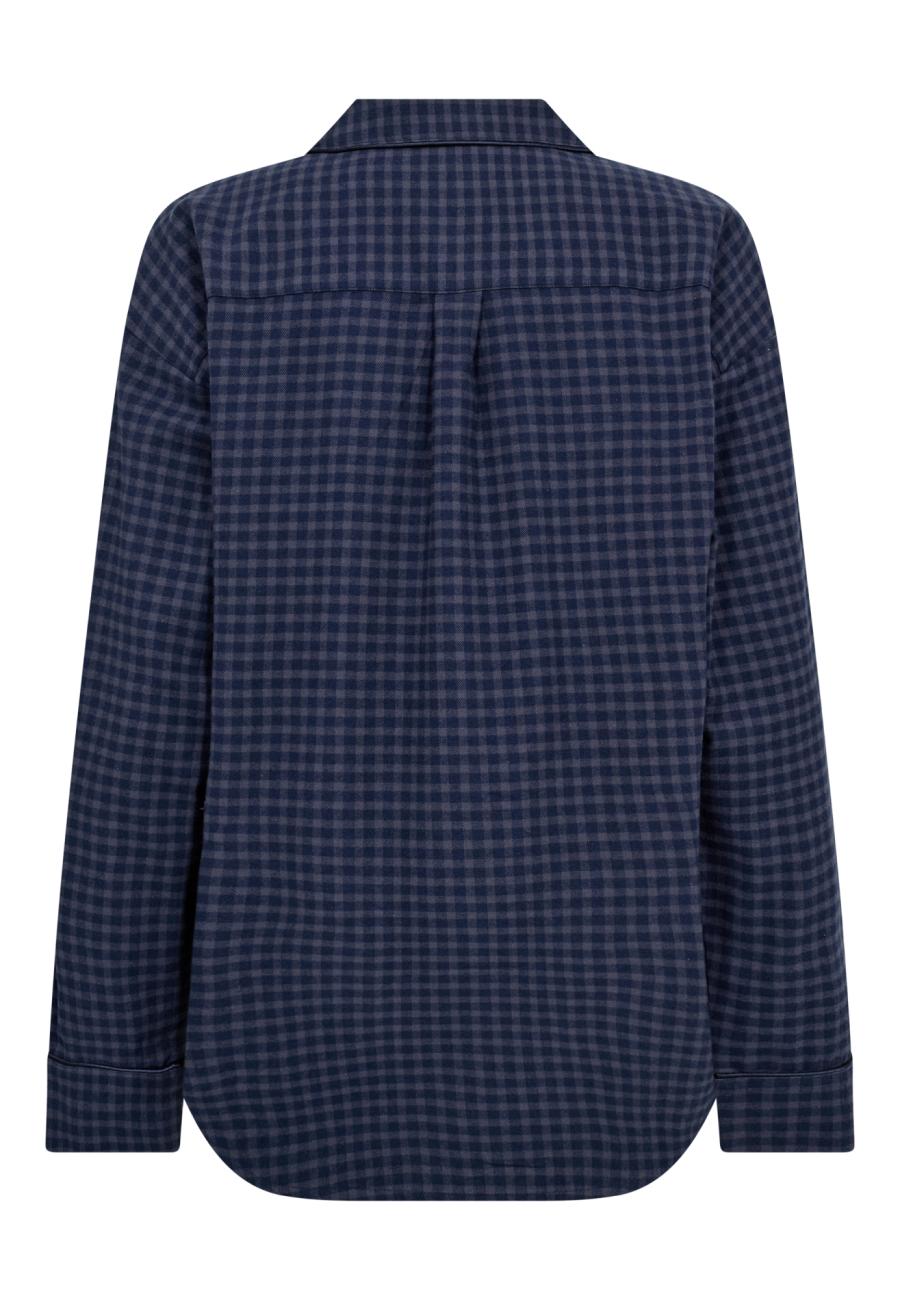 Pyjamashirt | 100% Bio-Baumwolle | Navy kariert -JBS of Denmark Women