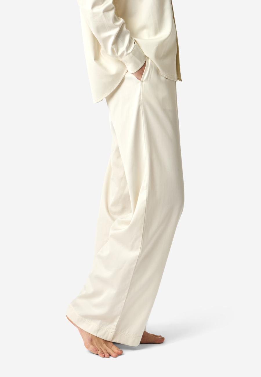 Pyjamahosen, Satin | Bambusviskose | Ivory -JBS of Denmark Women