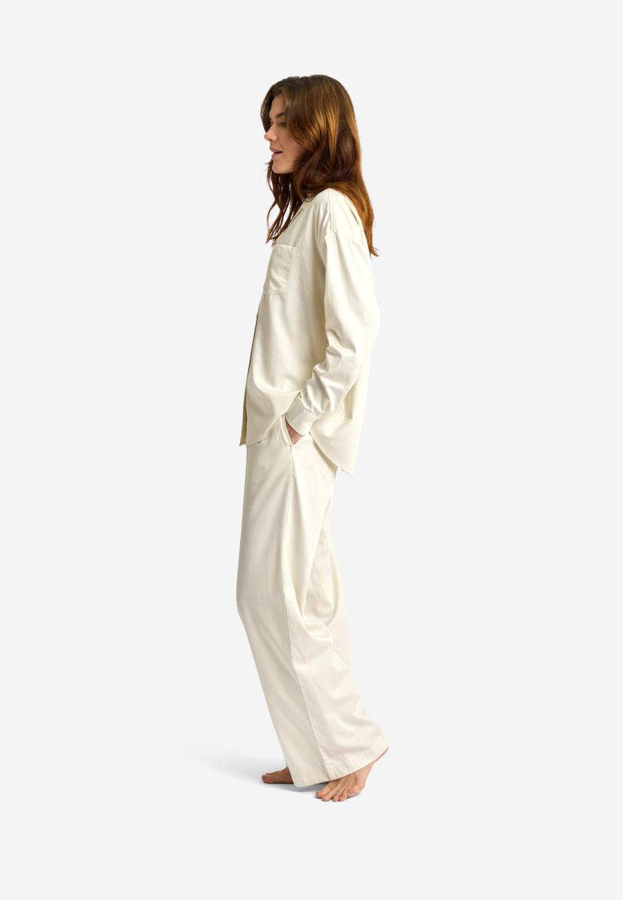Pyjamahosen, Satin | Bambusviskose | Ivory -JBS of Denmark Women